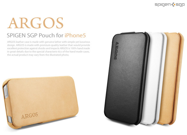 Шикарные кожаные чехлы Argos и Crumena от Spigen SGP для iPhone5
