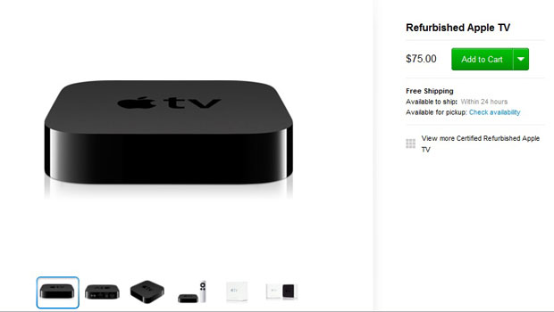 Восстановленные Apple TV 3G появились в продаже по $75