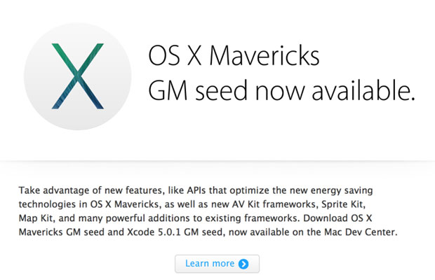 Скачать OS X Mavericks Golden Master