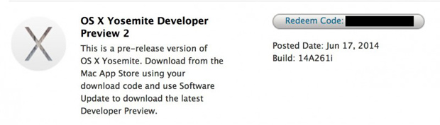 Apple выпустила OS X Yosemite Developer Preview 2