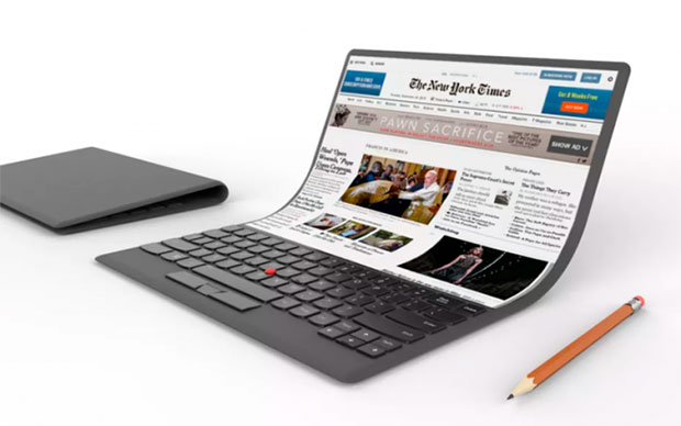 Lenovo показала необычный концепт ноутбука будущего