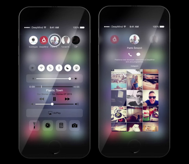 Разработан концепт iOS 10 для полноэкранного iPhone 7
