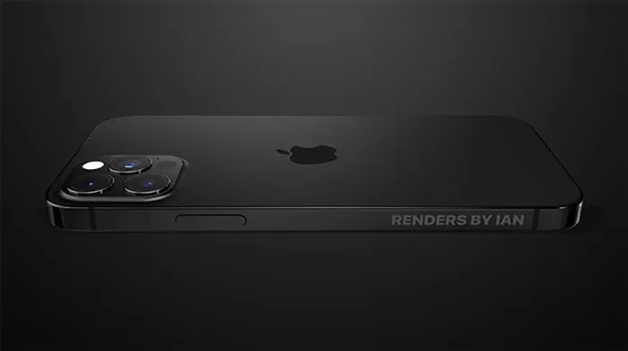 Опубликованы рендеры iPhone 13 Pro в черном матовом цвете