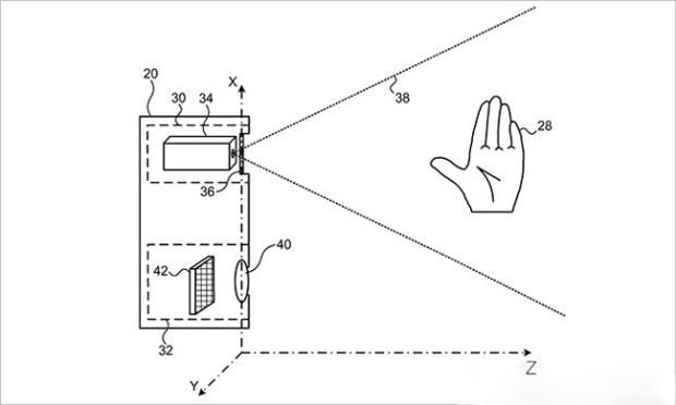 Apple запатентовала управляемое жестами устройство