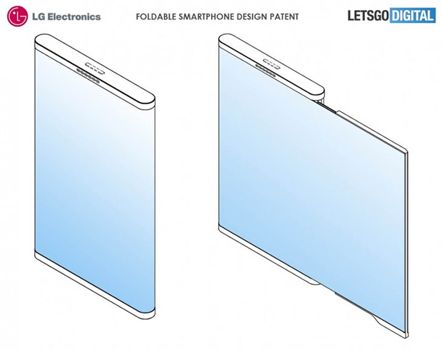 LG запатентовала смартфон с огибающим корпус дисплеем