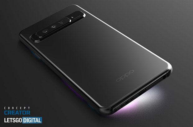 OPPO запатентовала смартфон с 15-кратным зумом