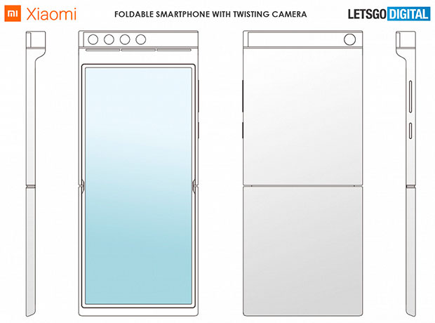 Xiaomi запатентовала оригинальный смартфон-раскладушку