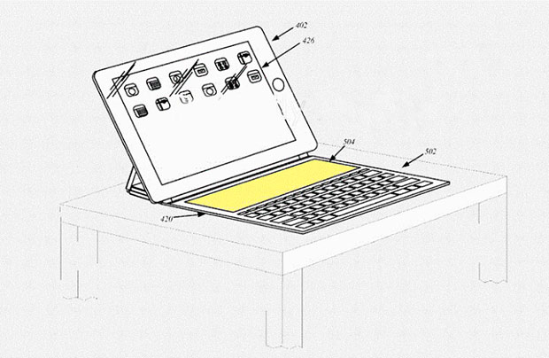 Apple запатентовала клавиатуру с дисплеем для iPad