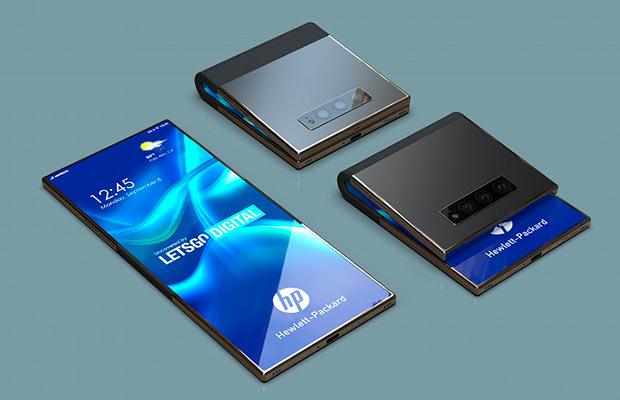 Hewlett-Packard запатентовала смартфон-раскладушку со складным дисплеем