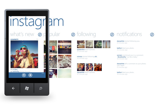 В течение 2-3 недель на Windows Phone официально появится Instagram