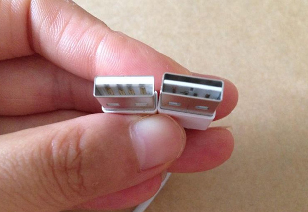 Утечка демонстрирует Lightning-кабель Apple с двухсторонним коннектором USB