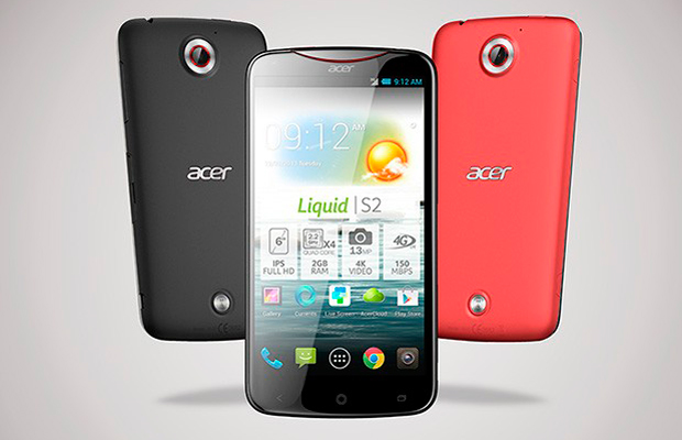 Acer Liquid S2 с поддержкой 4K видеозаписи выпущен на некоторых рынках