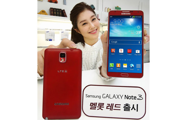 В Южной Корее представлен красный Galaxy Note 3