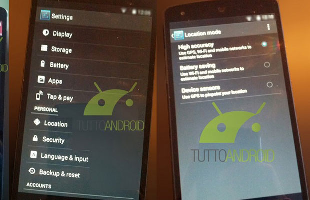 Свежие фото и видео Nexus 5 и Android 4.4 Kit Kat