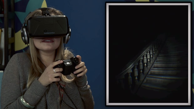 Реакция подростков на ужастик в шлеме виртуальной реальности Oculus Rift