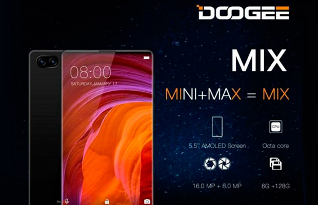 Doogee выпустит безрамочный смартфон Doogee Mix