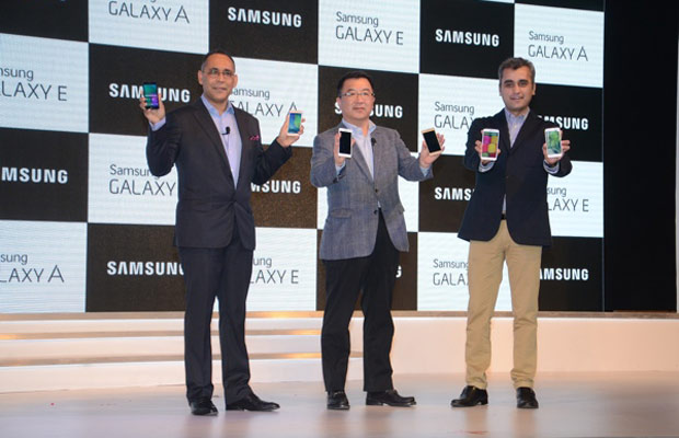 Samsung представила в Индии смартфоны Galaxy A5, A3, E7 и E5