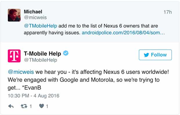 Владельцы Google Nexus 6 столкнулись с проблемами с LTE