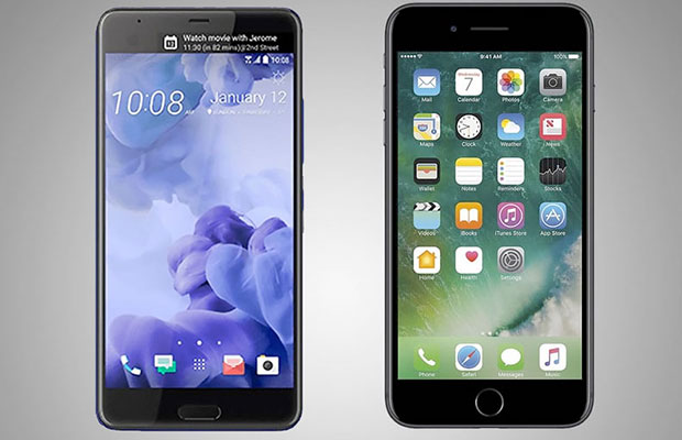 Сравнение быстродействия HTC U Ultra и iPhone 7 Plus в реальных условиях