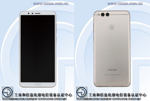 Выявлены технические характеристики смартфона Honor 7X