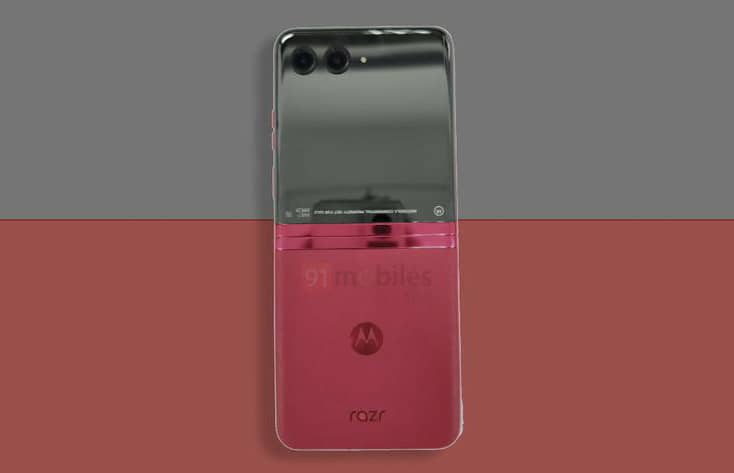 Опубликовано первое живое фото смартфона Motorola Razr 2023 с 2-цветным дизайном