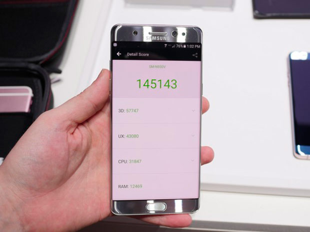Samsung Galaxy Note 7 побил рекорд AnTuTu