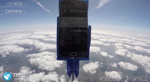 Samsung Galaxy S6 edge отправили в космос на высоту 32.5 км