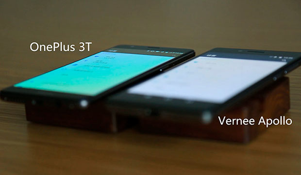 Сравнение дисплеев Vernee Apollo и OnePlus 3T