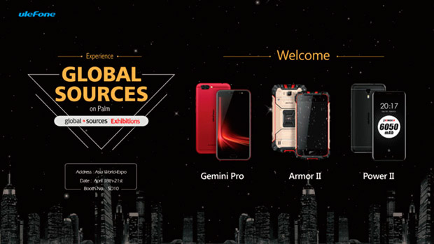 Ulefone Gemini Pro и Armor 2 будут представлены на выставке Global Sources Expo