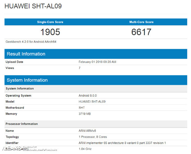 Выявлены технические характеристики планшета Huawei MediaPad M5