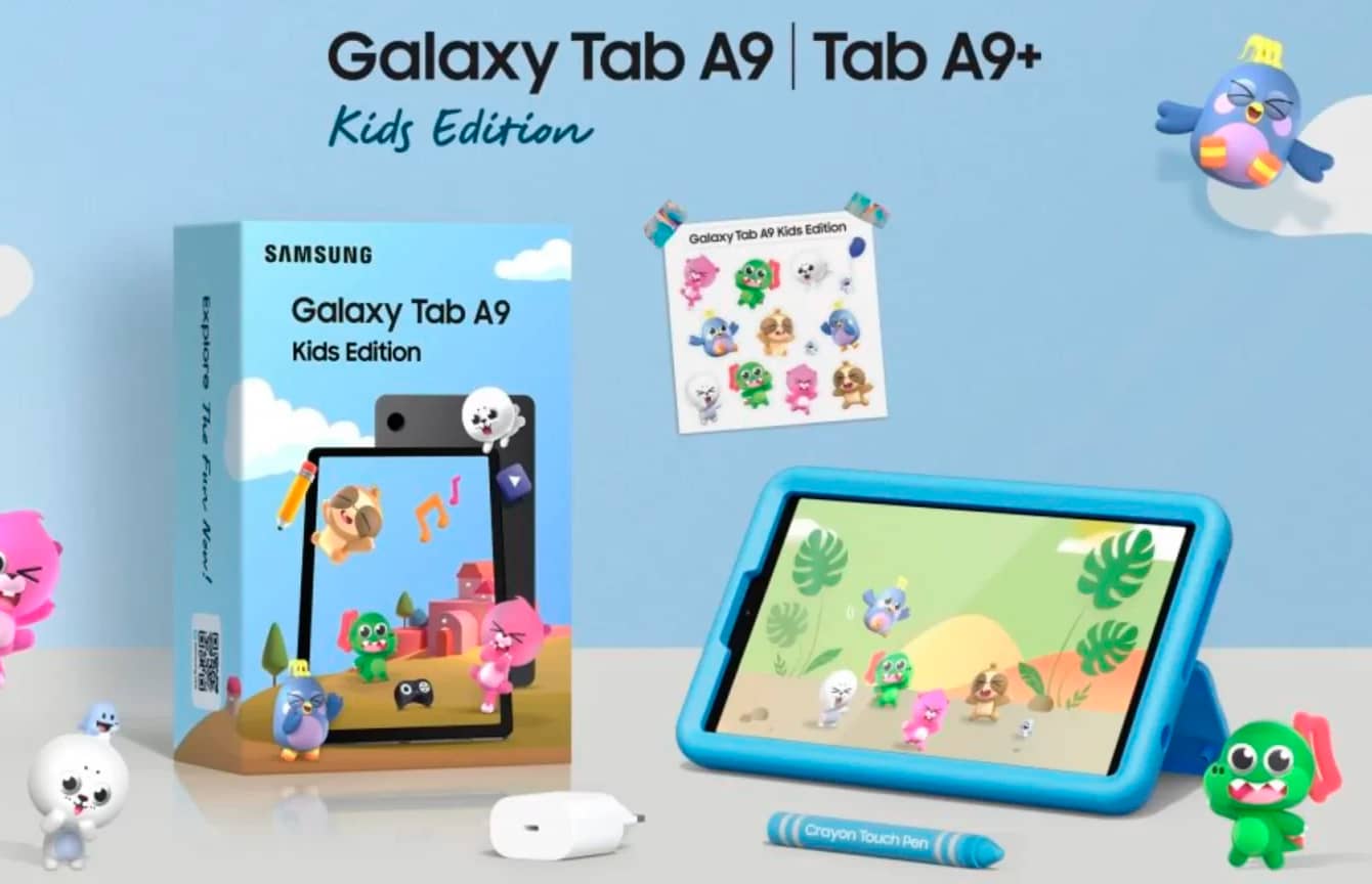 Представлены детские планшеты Galaxy Tab A9 и Tab A9+ Kids Edition