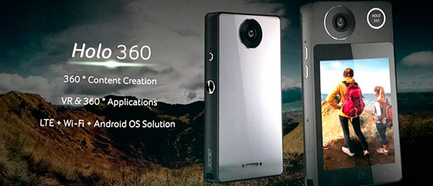 Представлены VR-камера Acer Holo 360 и смарт-часы Acer Leap Ware