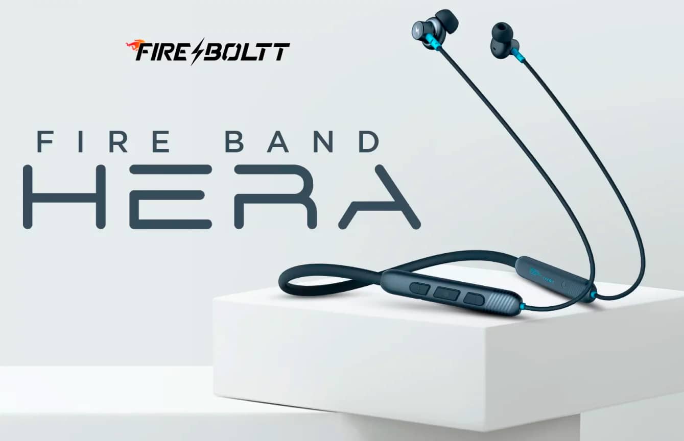 Представлены беспроводные наушники Fire-Boltt Fire Band Hera