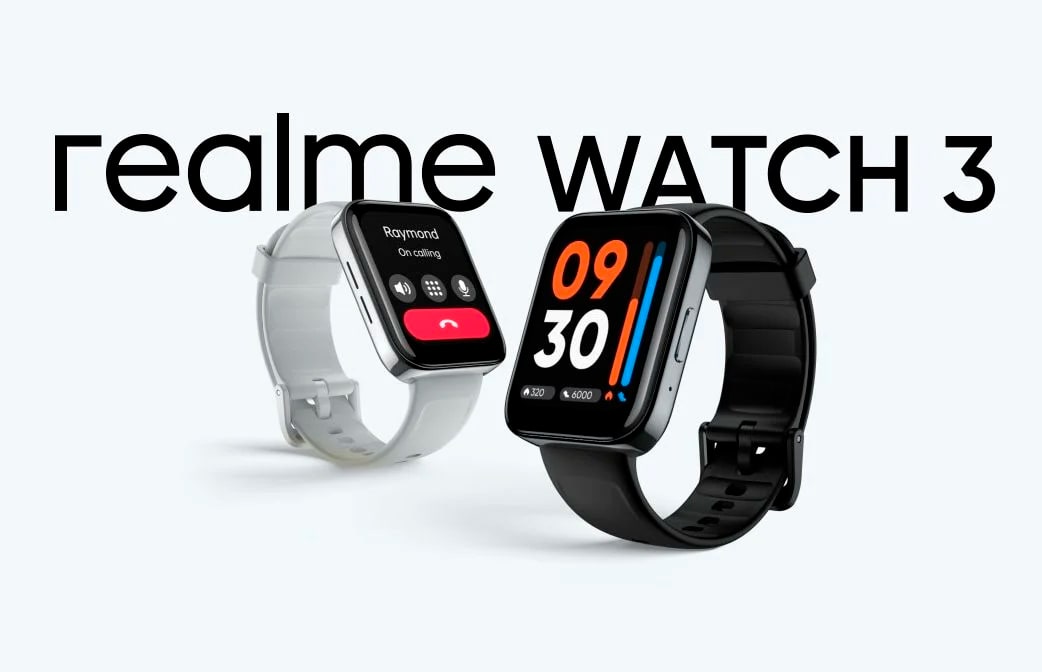 Представлены смарт-часы Realme Watch 3 с поддержкой функции звонков