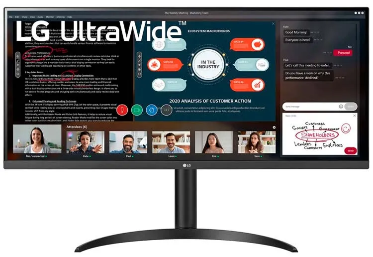 Представлен монитор LG UltraWide 34WP550-B с соотношением сторон 21:9