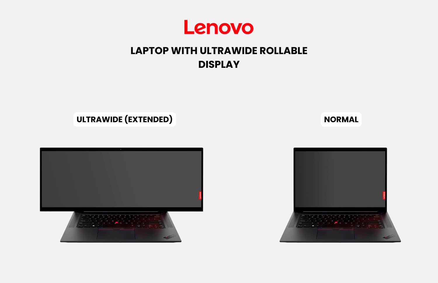 Lenovo запатентовала ноутбук с рулонным дисплеем