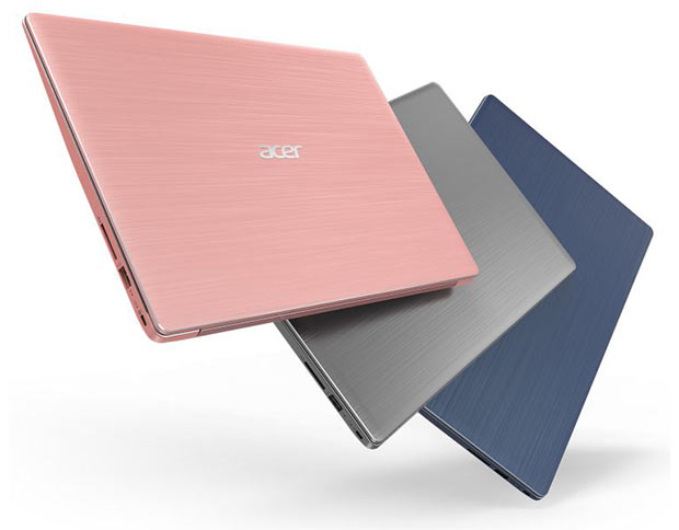 Acer представила две новые версии ноутбука Swift 3 на чипе Intel Core 8-ого поколения