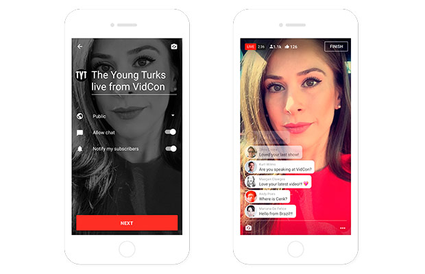 YouTube запускает мобильные живые трансляции