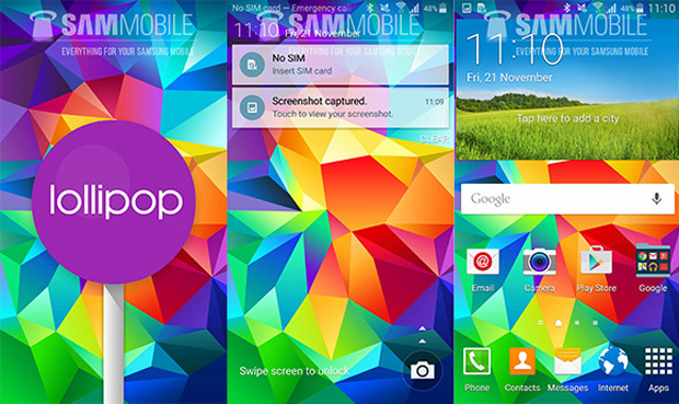 Samsung Galaxy S5 начал получать Android 5.0 Lollipop в Европе