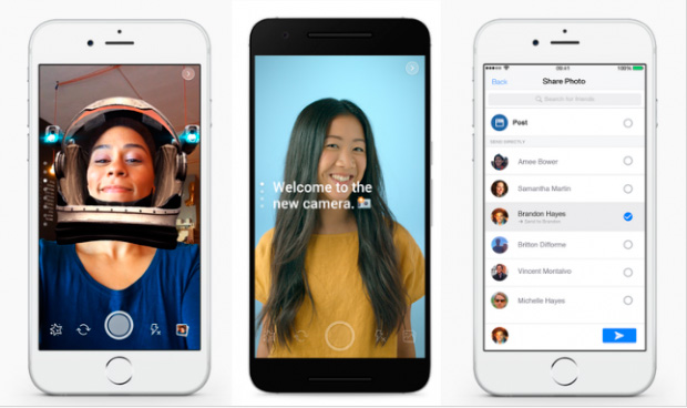 Facebook запускает фильтры-маски в стиле мессенджера Snapchat