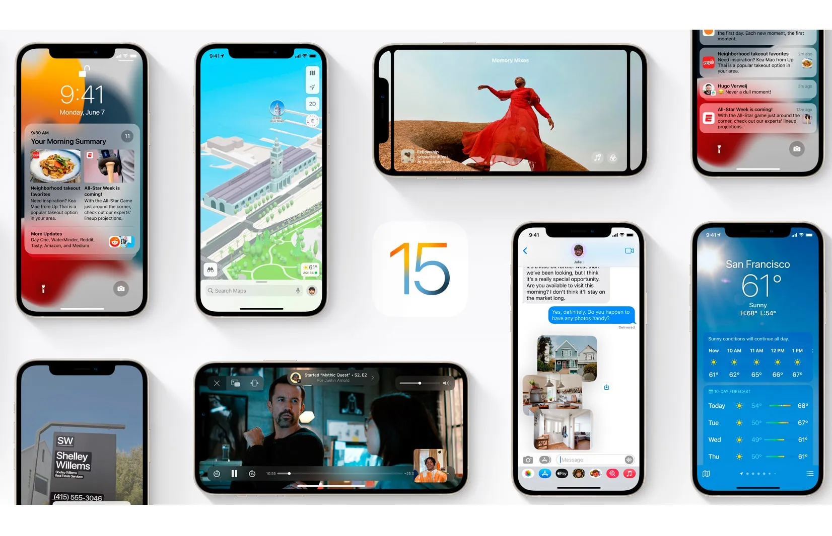 Apple представила мобильную операционную систему iOS 15