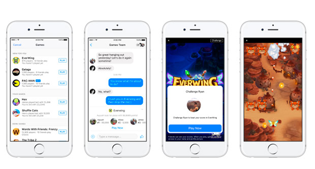 Facebook добавил игры в ленту новостей и Messenger