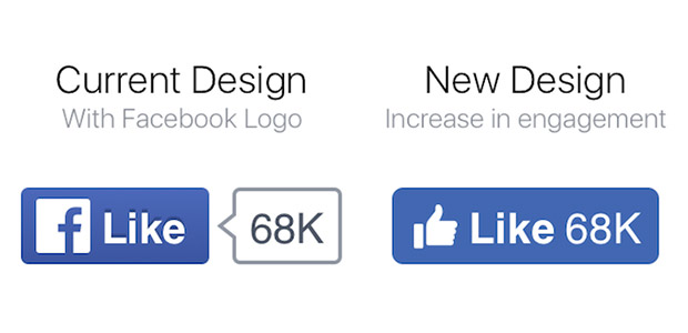 Facebook меняет дизайн кнопки Like
