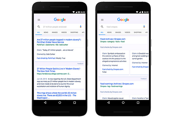 Google запустил Fact Check для новостей по всему миру