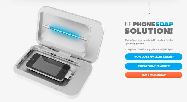 PhoneSoap Charger — очистит смартфон от 99.9% микробов