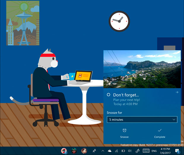 Сборка Windows 10 16237 принесла обновлённый пользовательский интерфейс