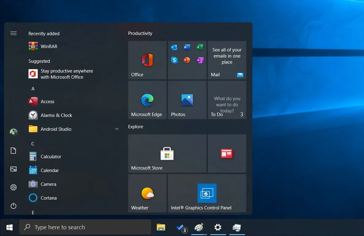 В Windows 10 «парить» будет не только меню Пуск