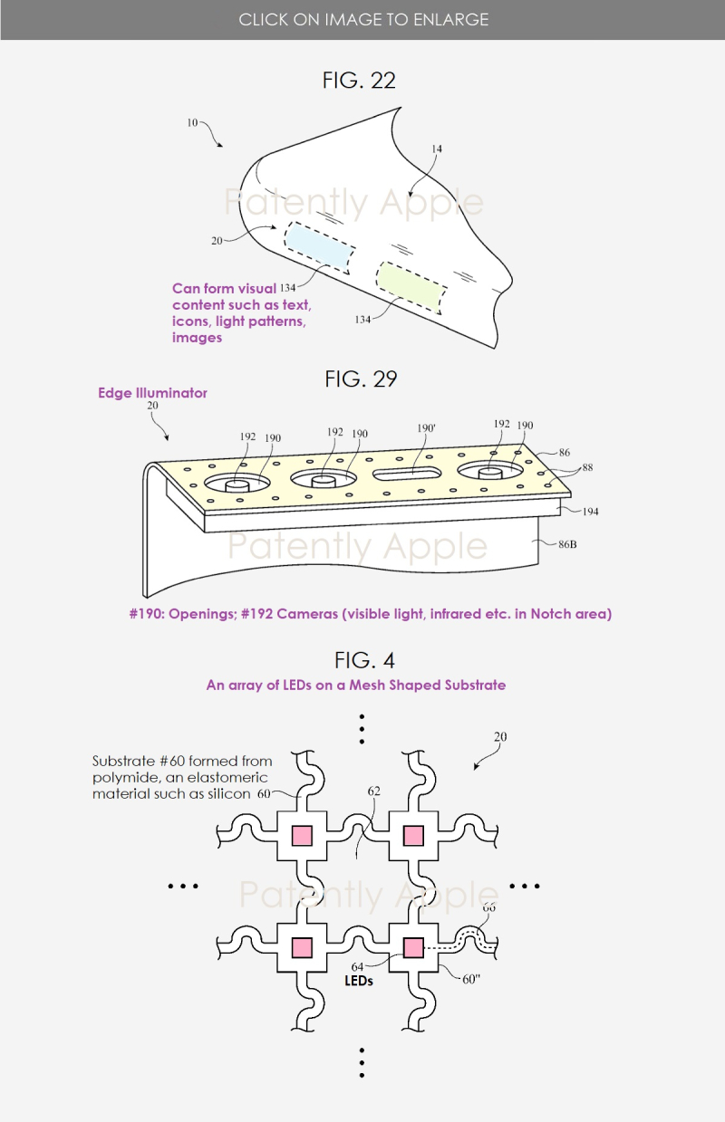 Apple запатентовала краевую подсветку для своих будущих устройств