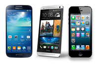 Cравнение «флагманских» смартфонов: iPhone 5 против Samsung Galaxy S4 и HTC One