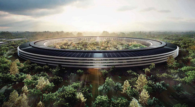 Опубликованы новые фото будущего кампуса Apple
